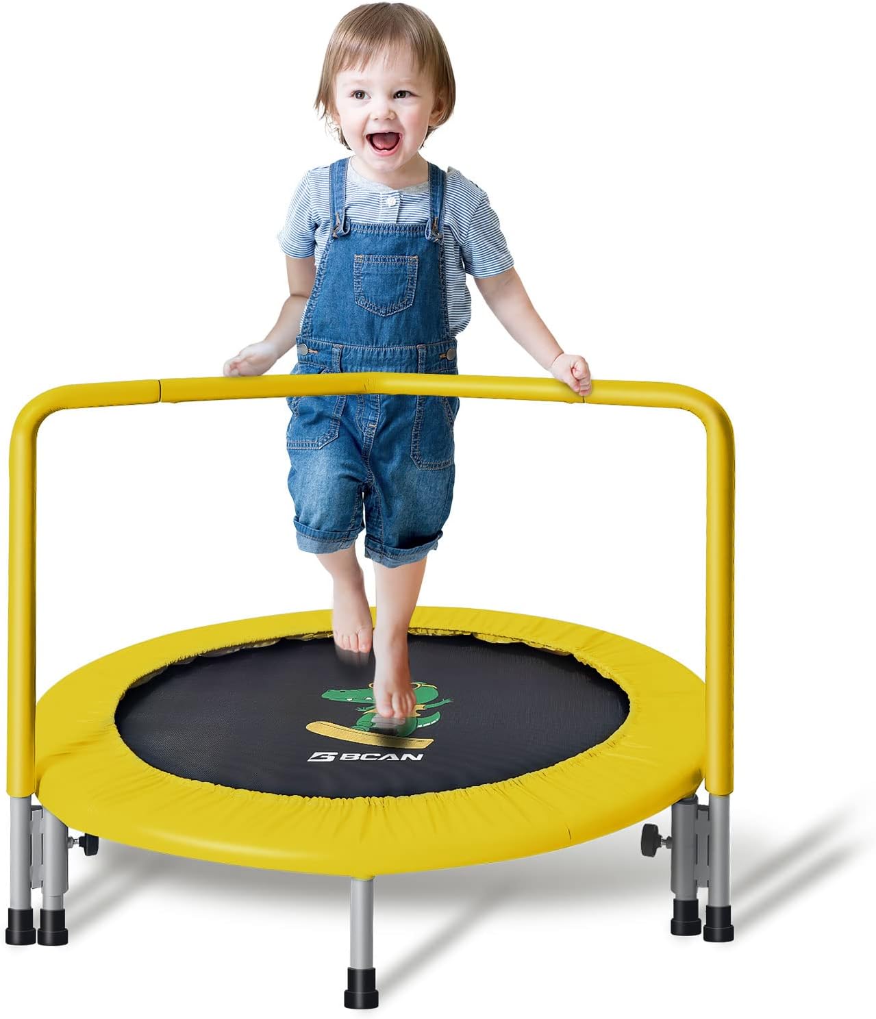 BCAN 36ft' Toddler Trampoline for Safe Indoor Active Play