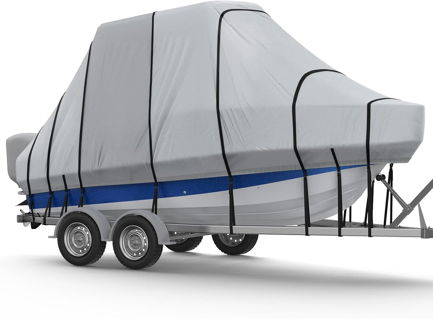 RVMasking Hard Top Boat Cover for 24ft-26ft Center Console Boats