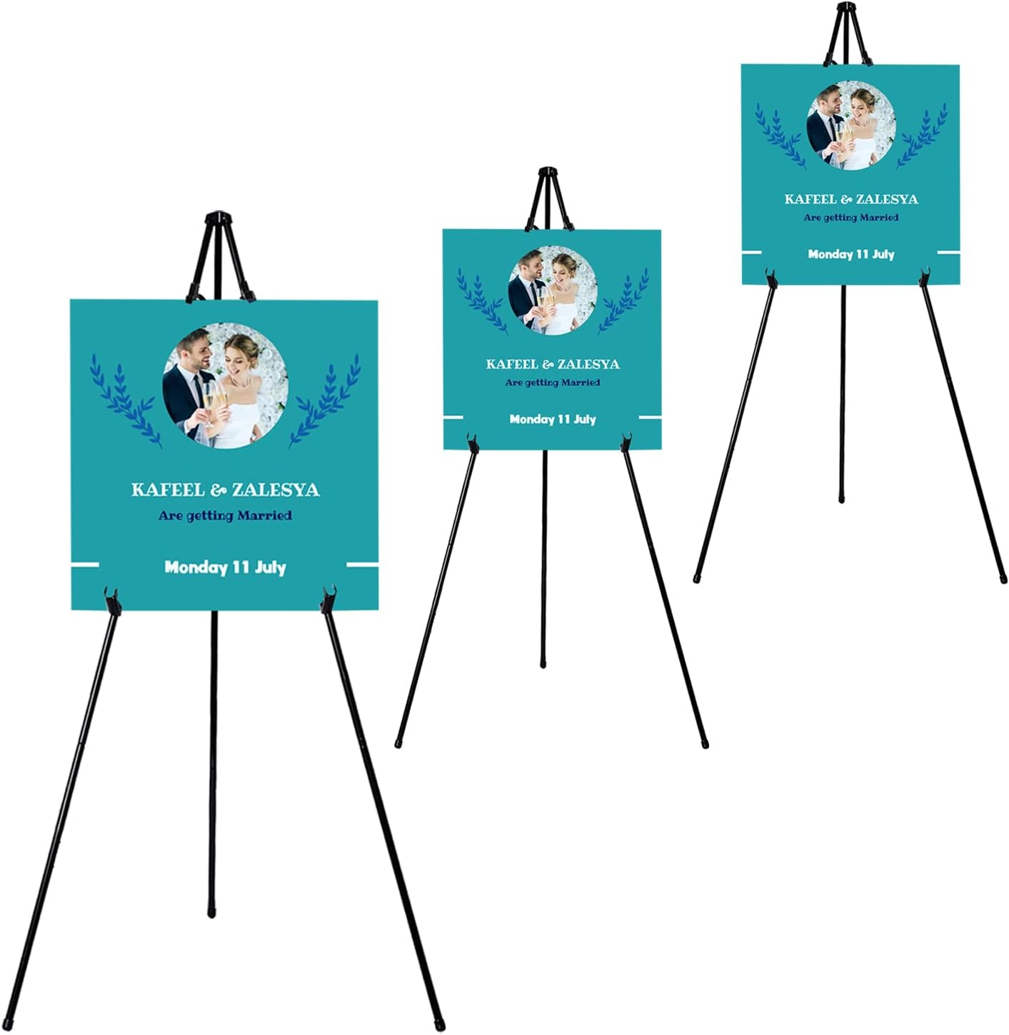 63 Inch Instant Easels Stand for Wedding Sign & Posters Display