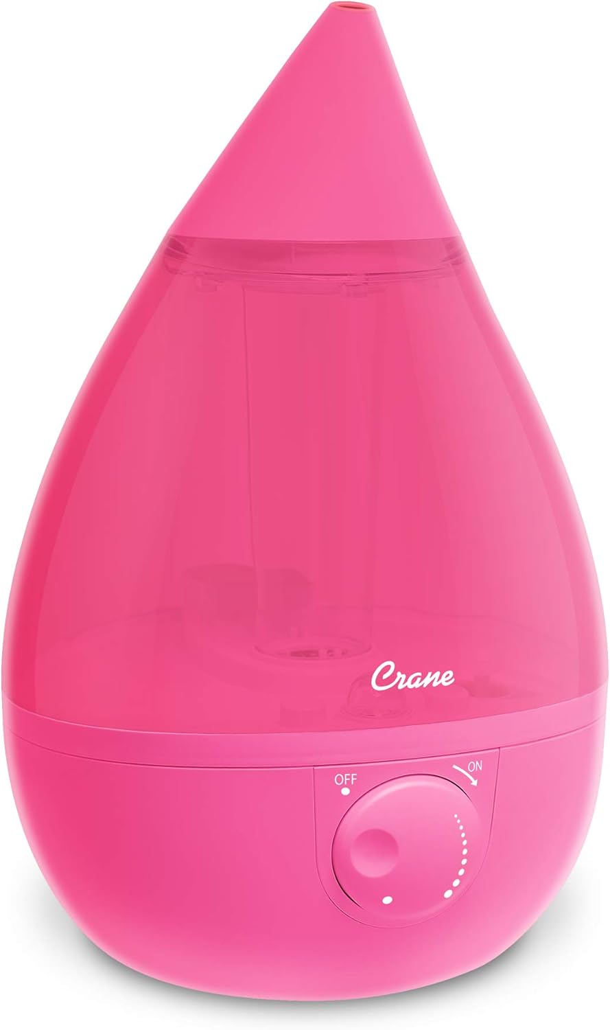 Crane Ultrasonic Humidifier for Bedroom and Office, Pink