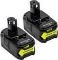 KINGTIANLE 2pack 6.0Ah 18V Replacement Battery for Ryobi ONE+ - Longer