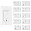 CML Decorator Wall Receptacle Outlet 50 Pack - Tamper Resistant 15A