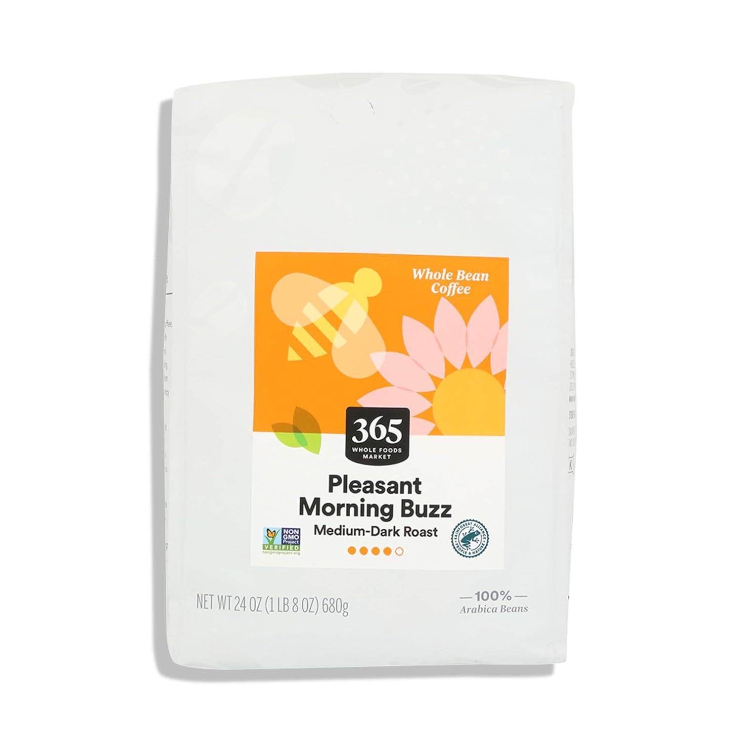 365 Whole Bean Coffee, Pleasant Morning Buzz, 24 OZ