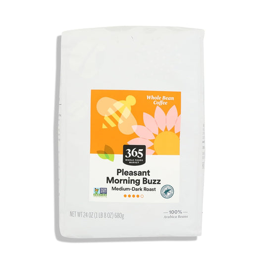 365 Whole Bean Coffee, Pleasant Morning Buzz, 24 OZ