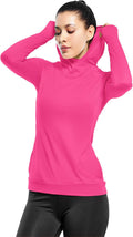 Womens Lightweight Hoodie Pullover Cowl Neck - Running & Yoga Top