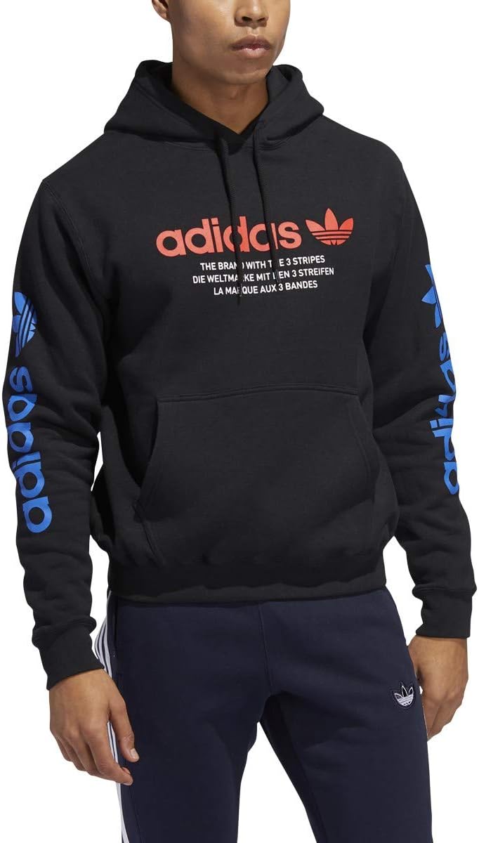 adidas Originals Men's XXL Logo Hoodie - Black