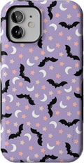 Casely iPhone 12 Mini Case Midnight Flight | Celestial Bats - Bold