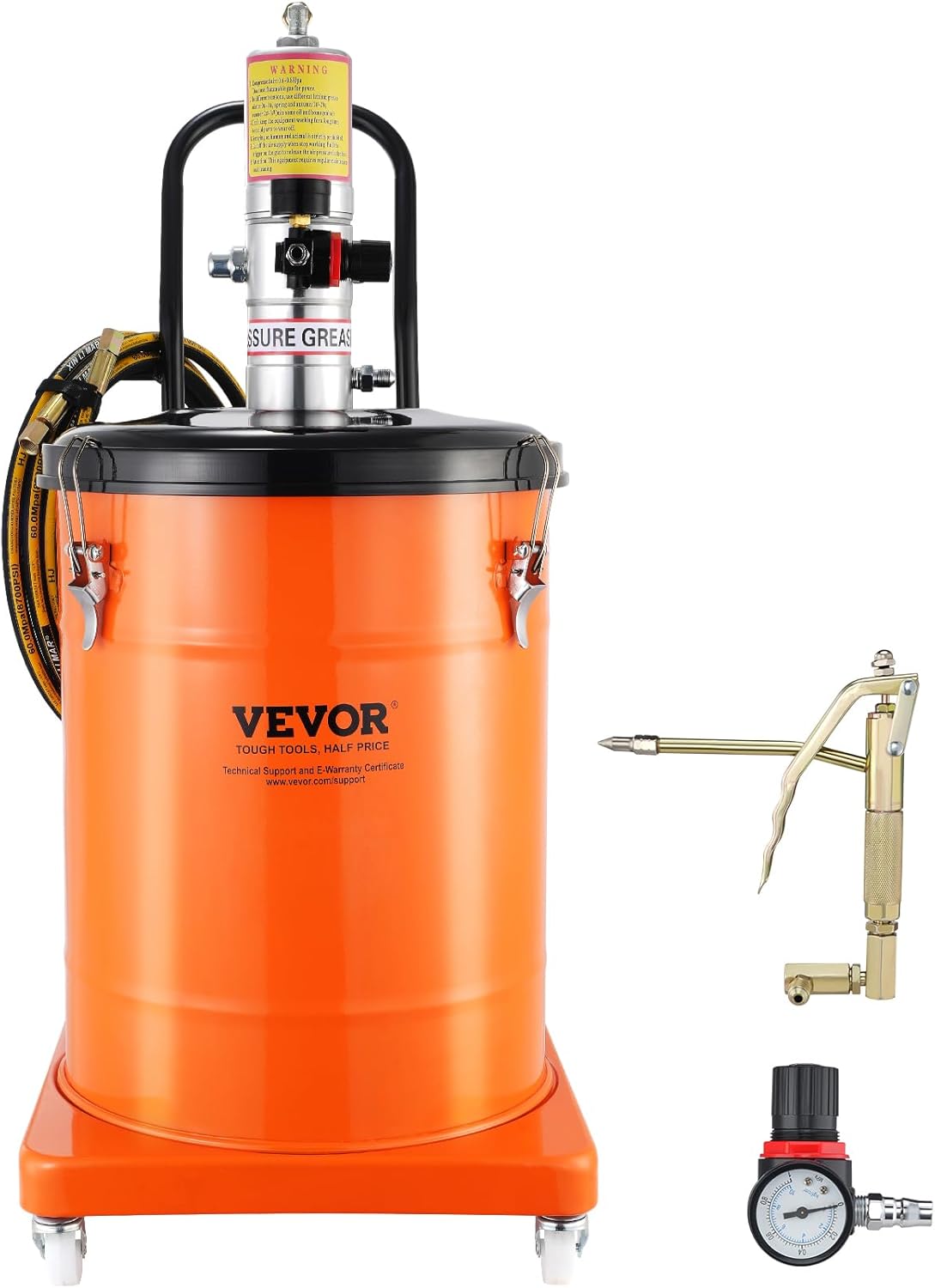 VEVOR Grease Pump: Efficient 10.5 Gallon Pneumatic Lubrication
