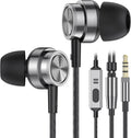 Wired Earbuds with Microphone - Heavy Bass Noise Isolation