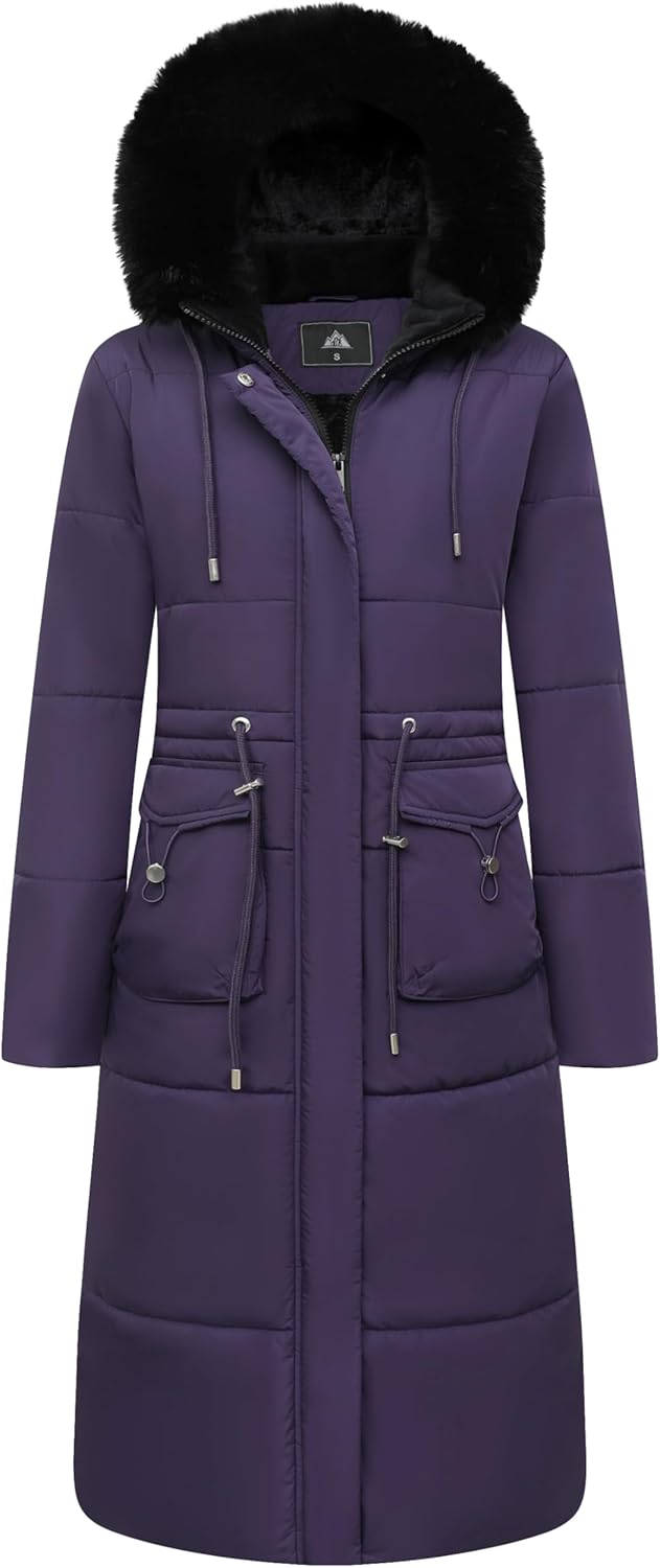 MOERDENG Women's Long Winter Puffer Coat for Ultimate Warmth