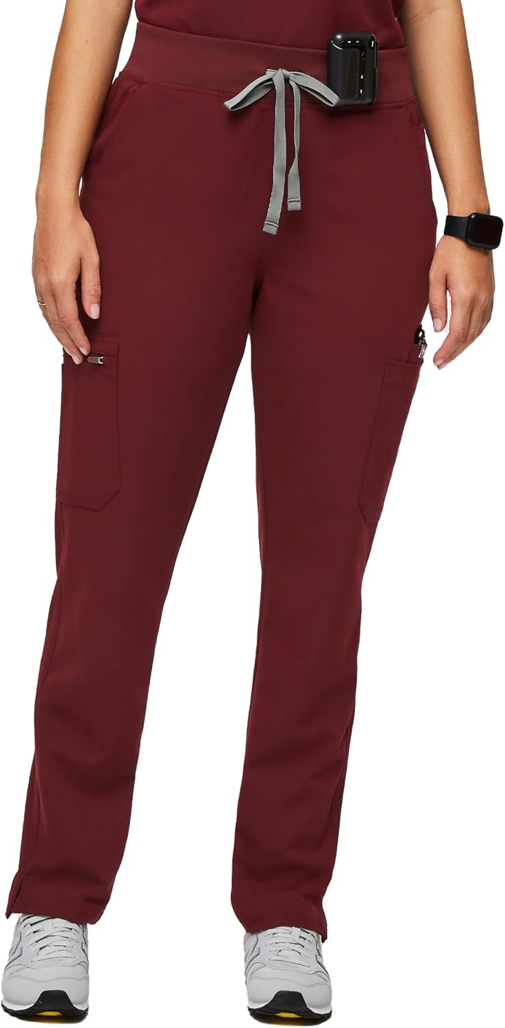 FIGS YOLA High Waisted Skinny Scrub Pants for Women - Comfort & Style