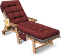 Outdoor Lounge Chair Cushion 71 x 22 x 4.7 in - Waterproof Replacement