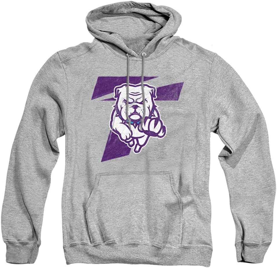 Official Collegiate Distressed Primary Logo Adult Pullover Hoodie