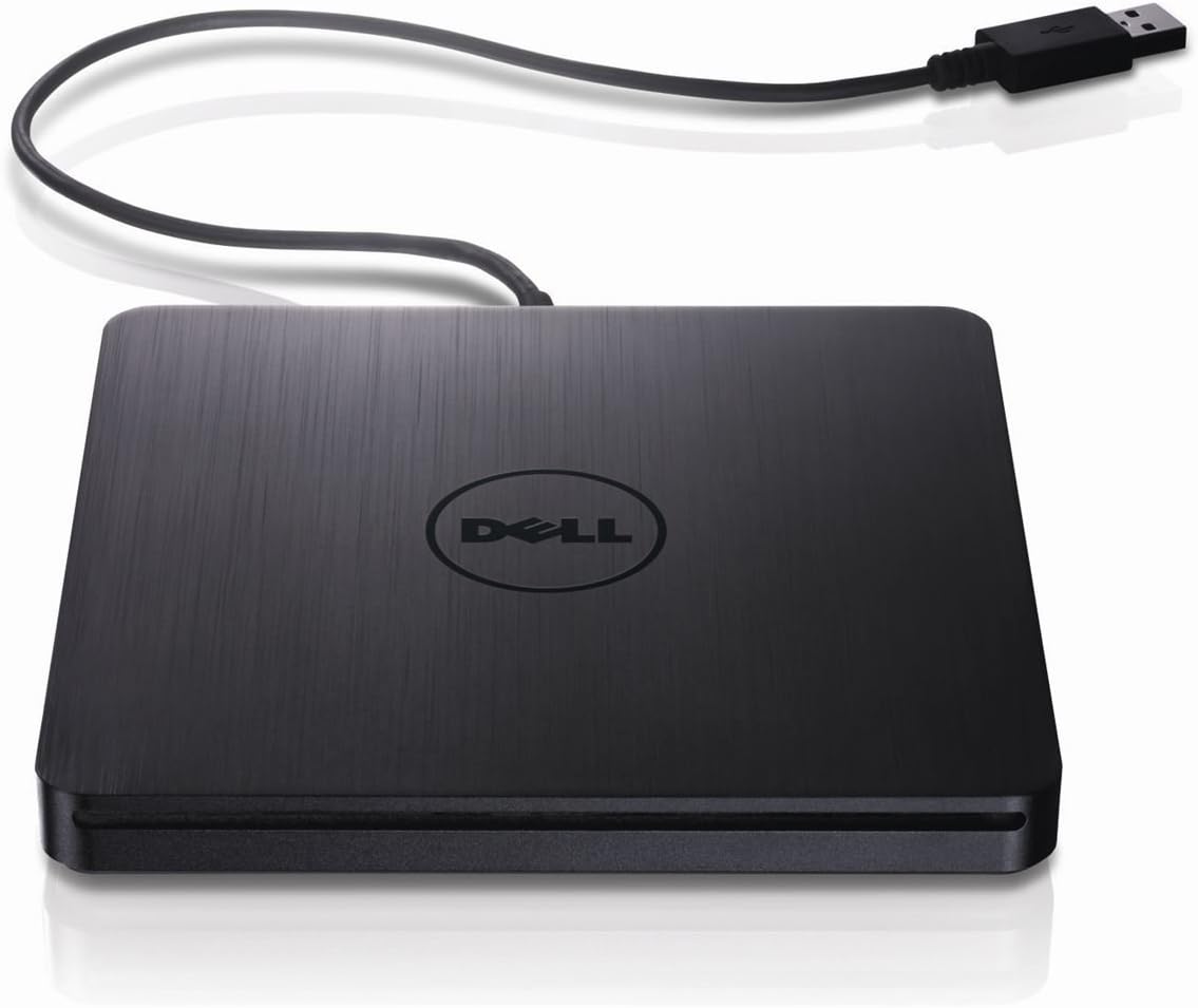 Dell Ultra Slim External DVD Drive - Plug-and-Play Convenience!