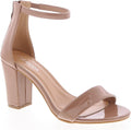 Womens Hannah-1 Ankle Strap Block Heel Sandal - Dressy 3in Lift