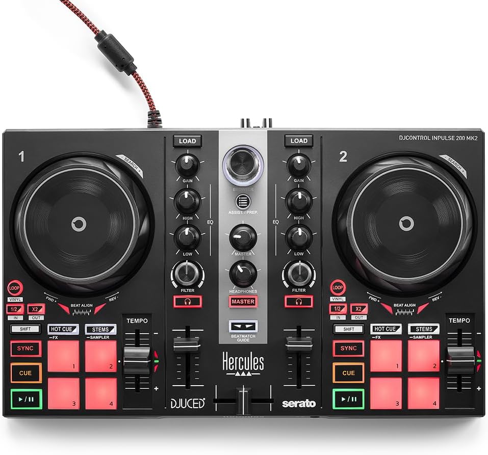 Hercules DJControl Inpulse 200 MK2: Ideal DJ Controller for Learning