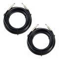 100ft 12 Gauge 1/4 in to 1/4 in Speaker Cables 2-Pack - Professional