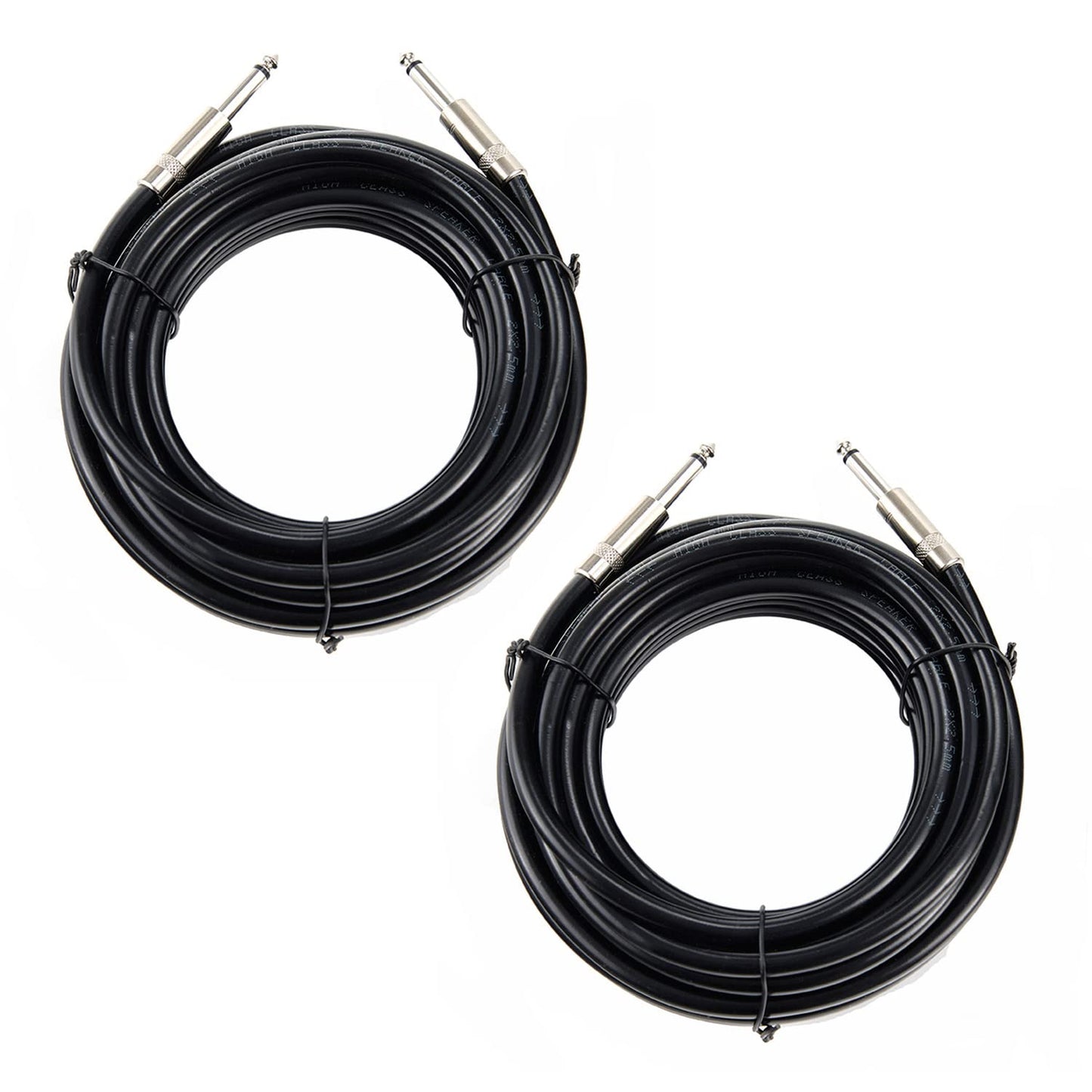 Professional 100 Feet 12 Gauge Speaker Cables for DJs and Musicians