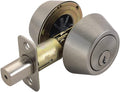 Design House Double Cylinder 2-Way Round Corner Deadbolt - Satin