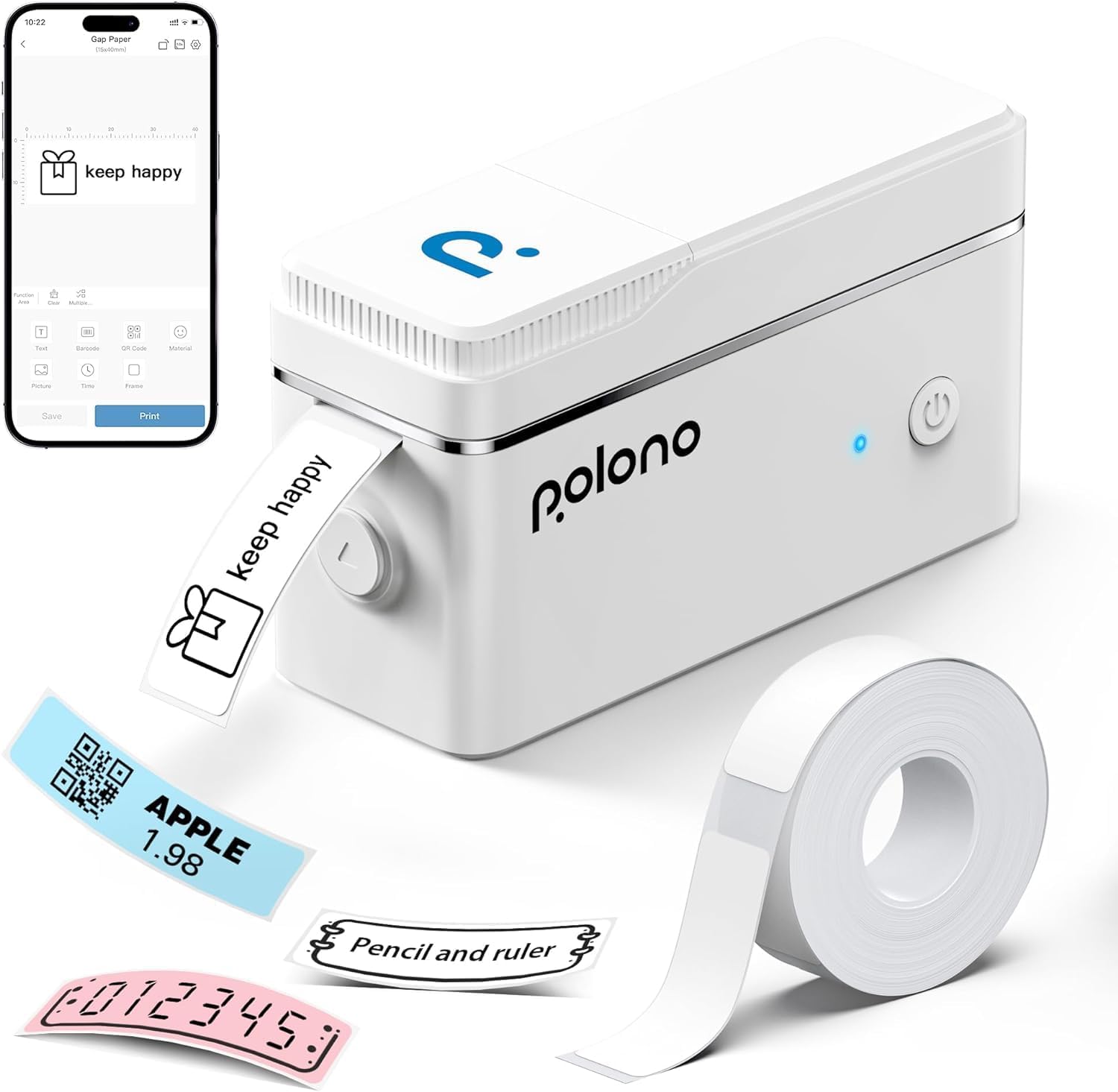 Portable Bluetooth Label Maker for Easy Organization