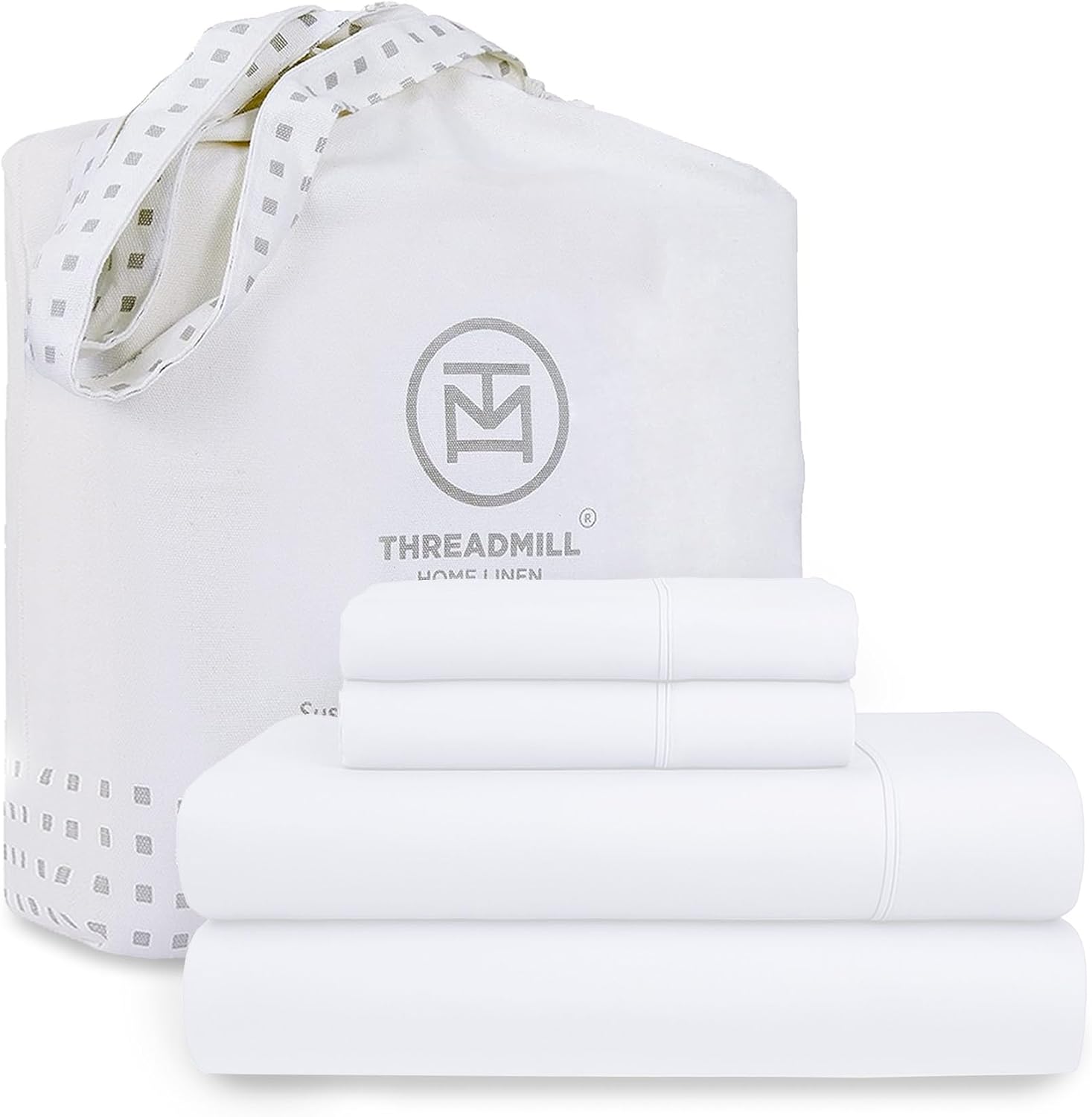 Threadmill Cotton Twin XL Sheet Set - Soft Breathable Bedding