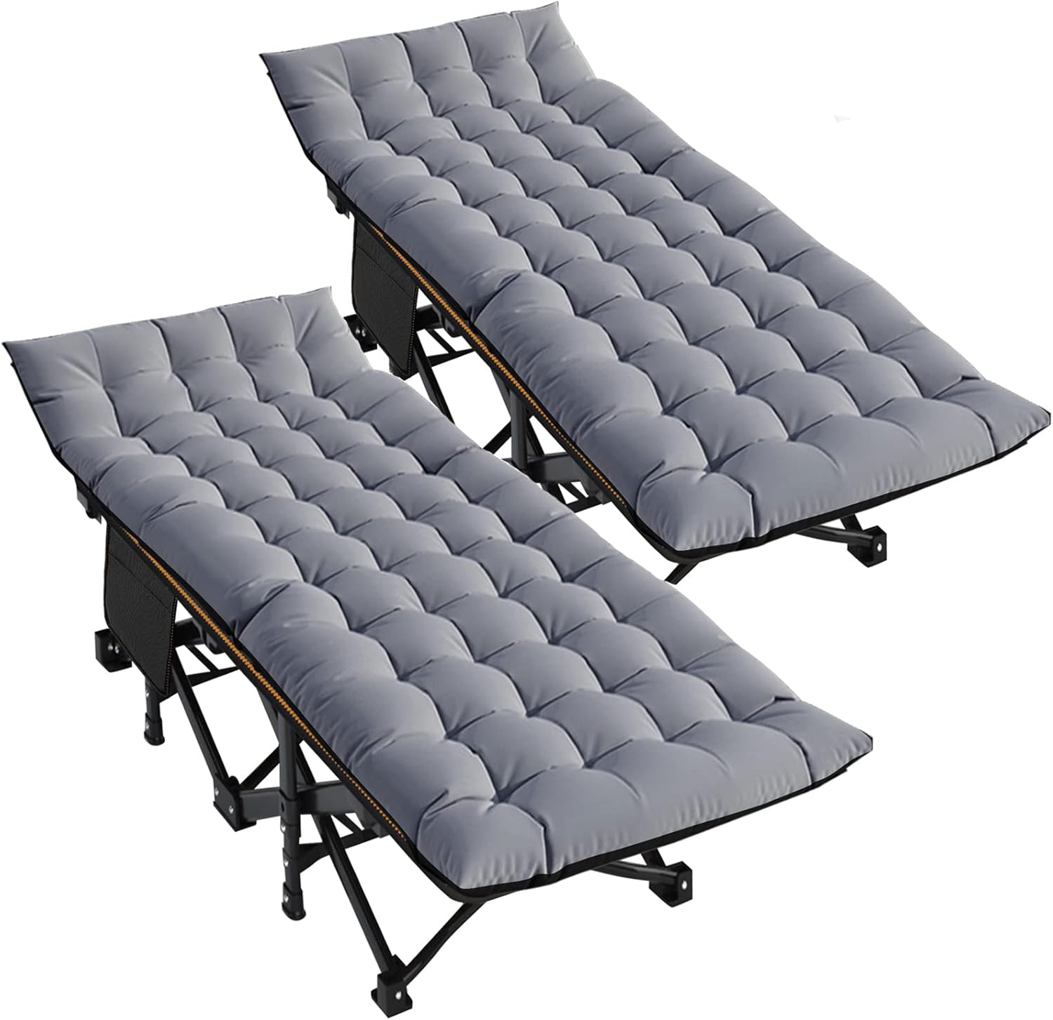 DoCred Folding Camping Cot with Mattress for Outdoor Comfort