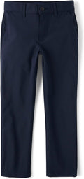 Children's Place Boys Quick Dry Straight Chino Pants - Easy Care Shoes