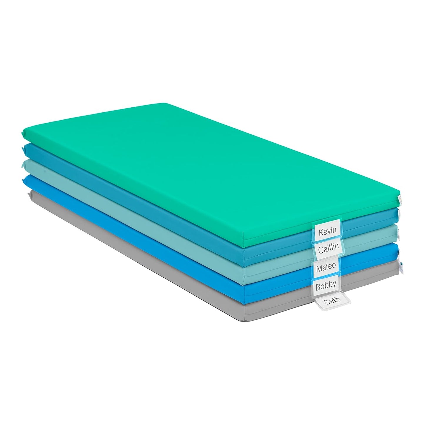 ECR4Kids SoftZone Rainbow Rest Mat Set for Kids Nap Time