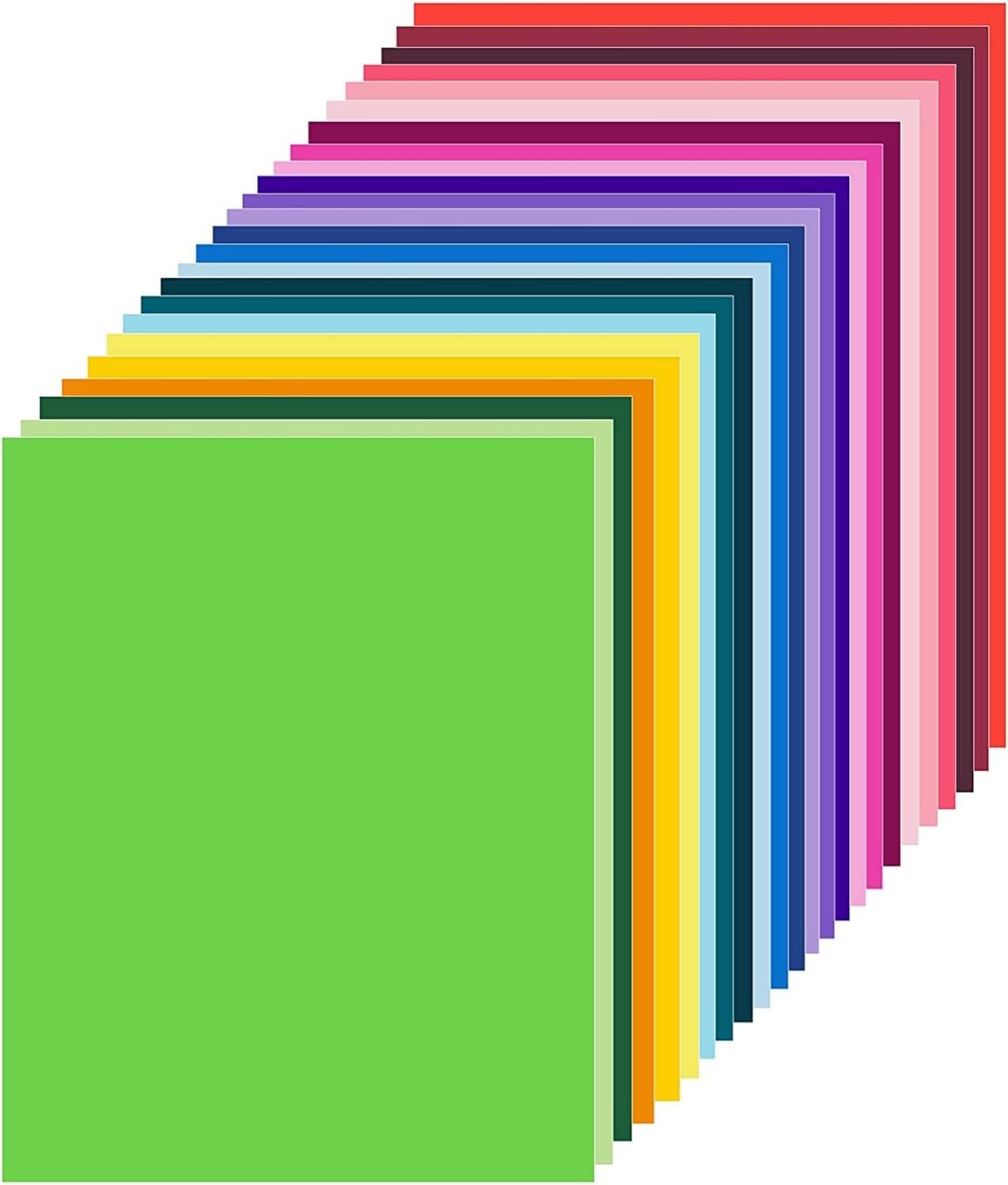 200 Colored Cardstock Paper for DIY Art and Scrapbooking Fun