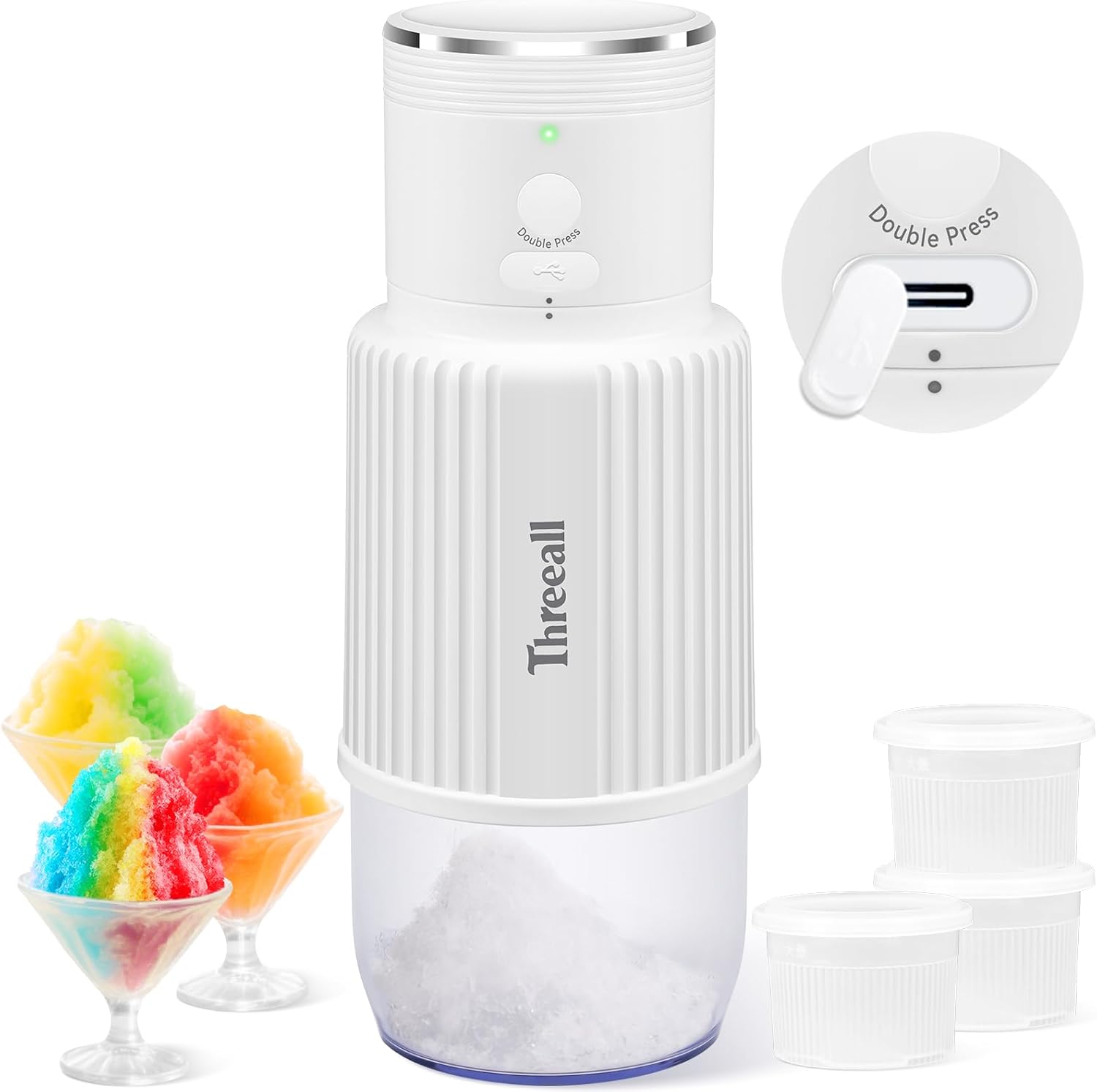 Portable Cordless Ice Shaver for Fun Summer Treats Anywhere