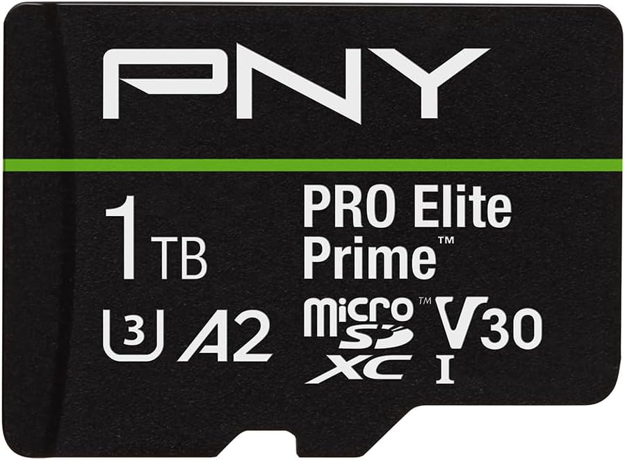 PNY 1TB PRO Elite microSDXC Card for Ultra-Fast Performance