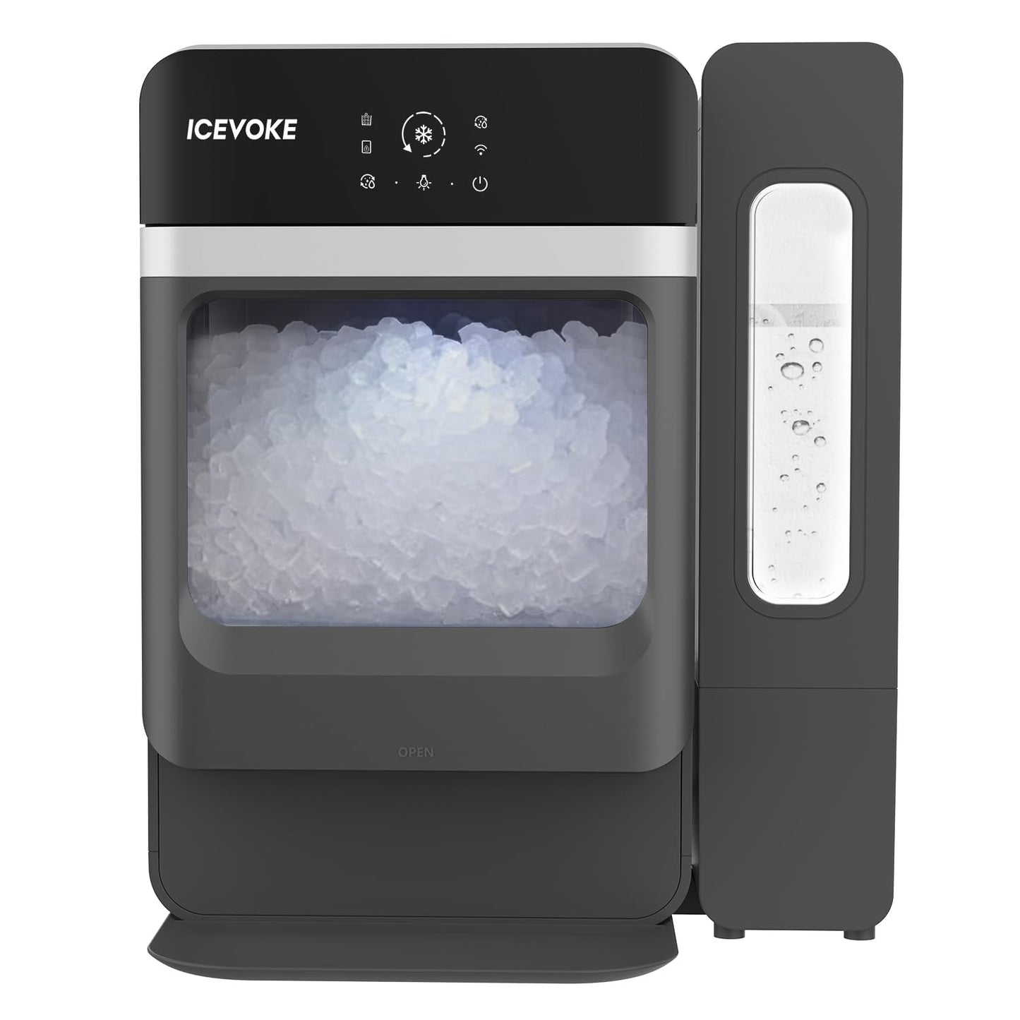 Countertop Nugget Ice Maker with Self-Cleaning Feature