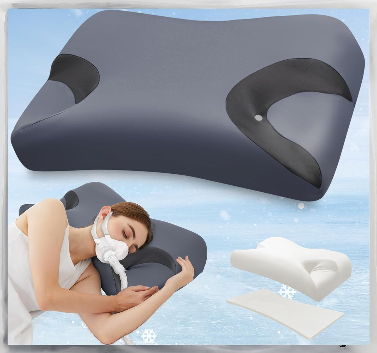 IKSTAR 5.0 CPAP Pillow for Side Sleepers - Adjustable Comfort