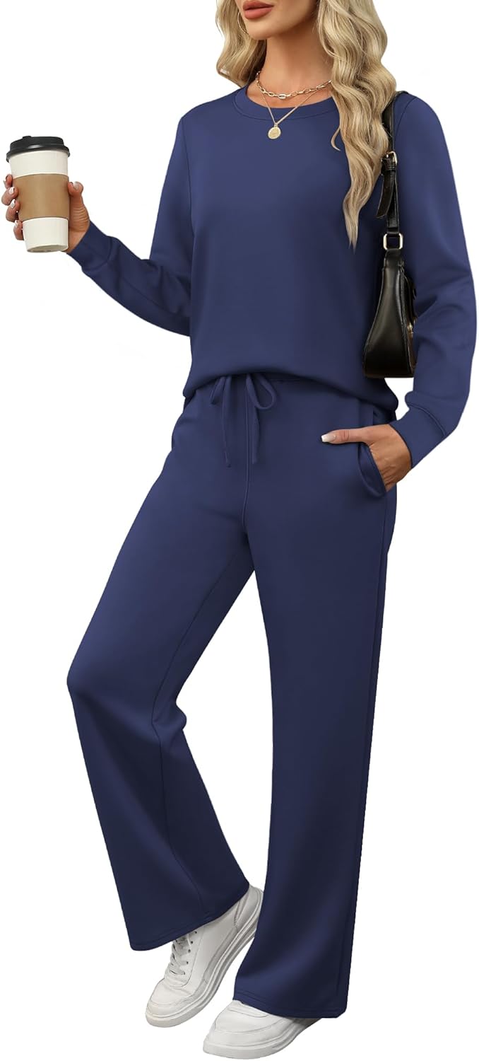 ANRABESS Women's 2 Piece Lounge Sets for Cozy Casual Style