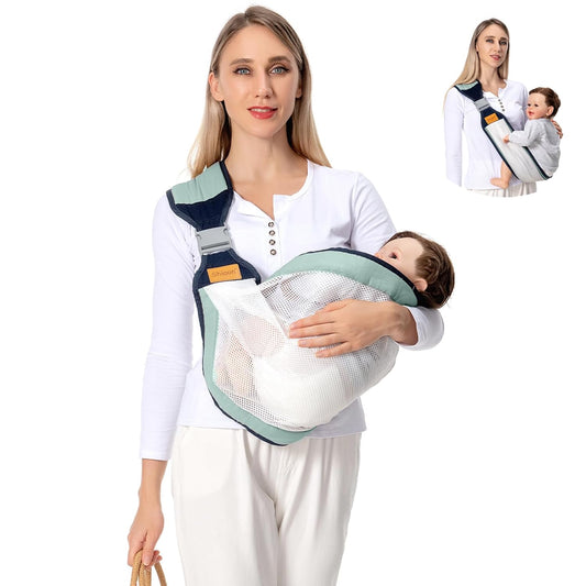 Baby Sling Carrier for Newborn to Toddler with Safety Buckle