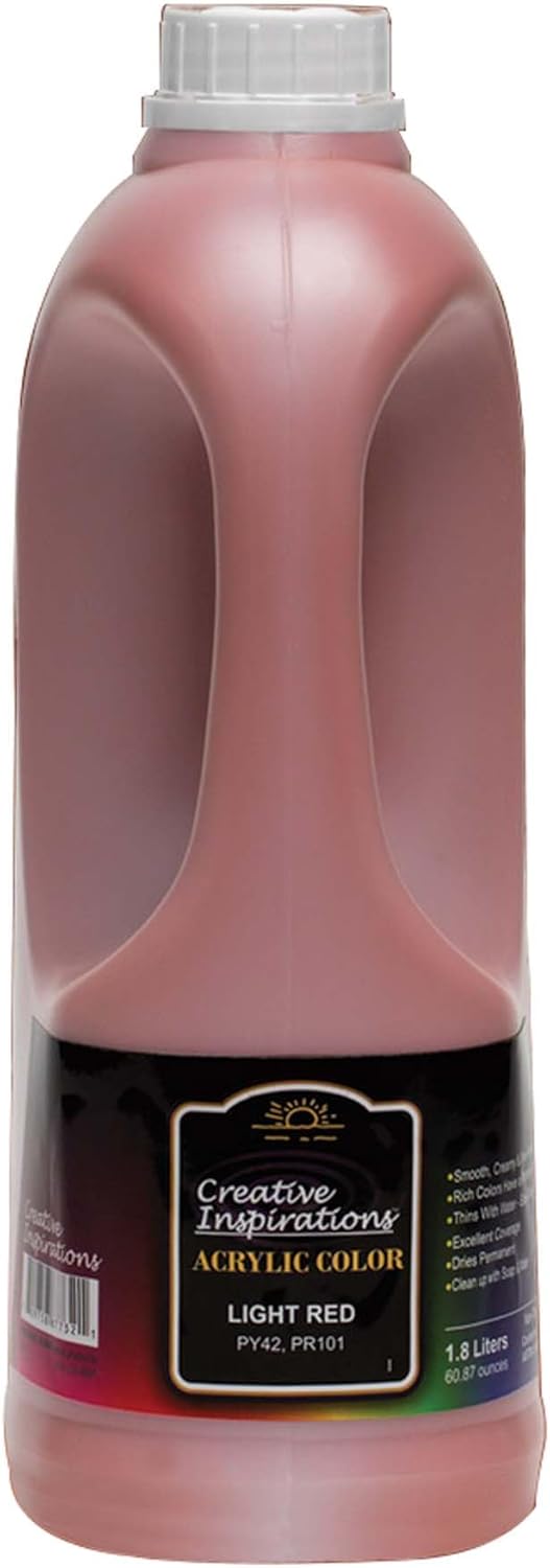 Creative Inspirations Acrylic Paint - Light Red - 1.8 Liter Size