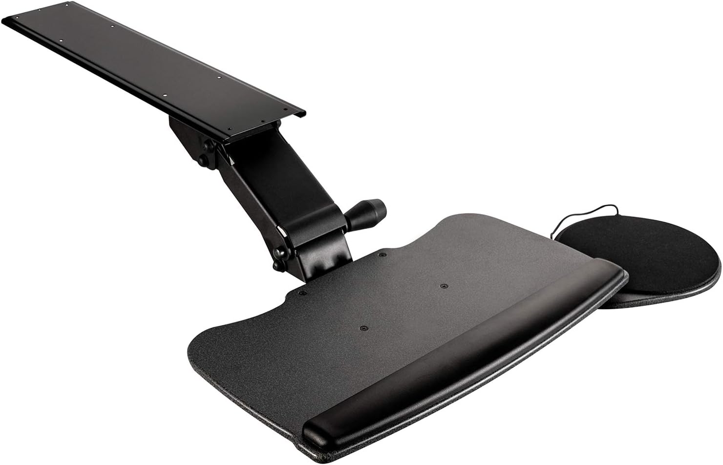 Dynamic Height Adjust Keyboard Tray by FERSGO - Ergonomic 360 Swivel