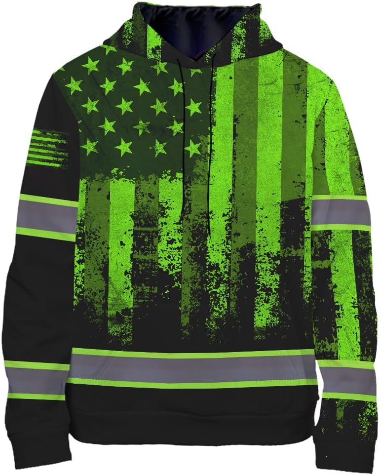 Maddly High Visibility US Flag Collection Safety Workwear