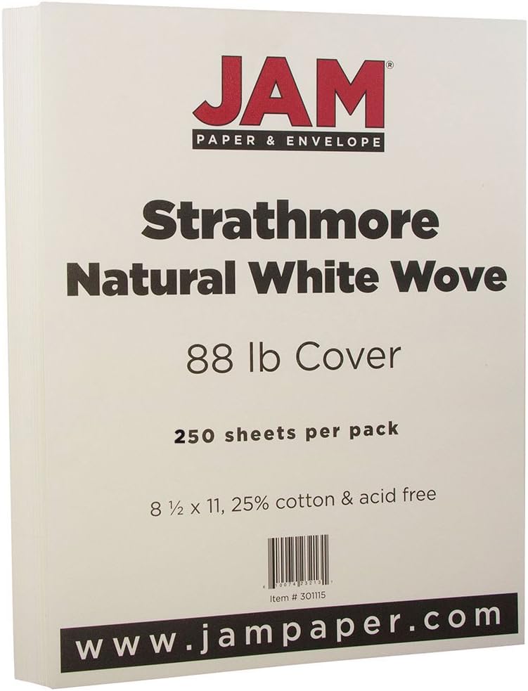 JAM PAPER Strathmore 88lb Cardstock for Quality Projects