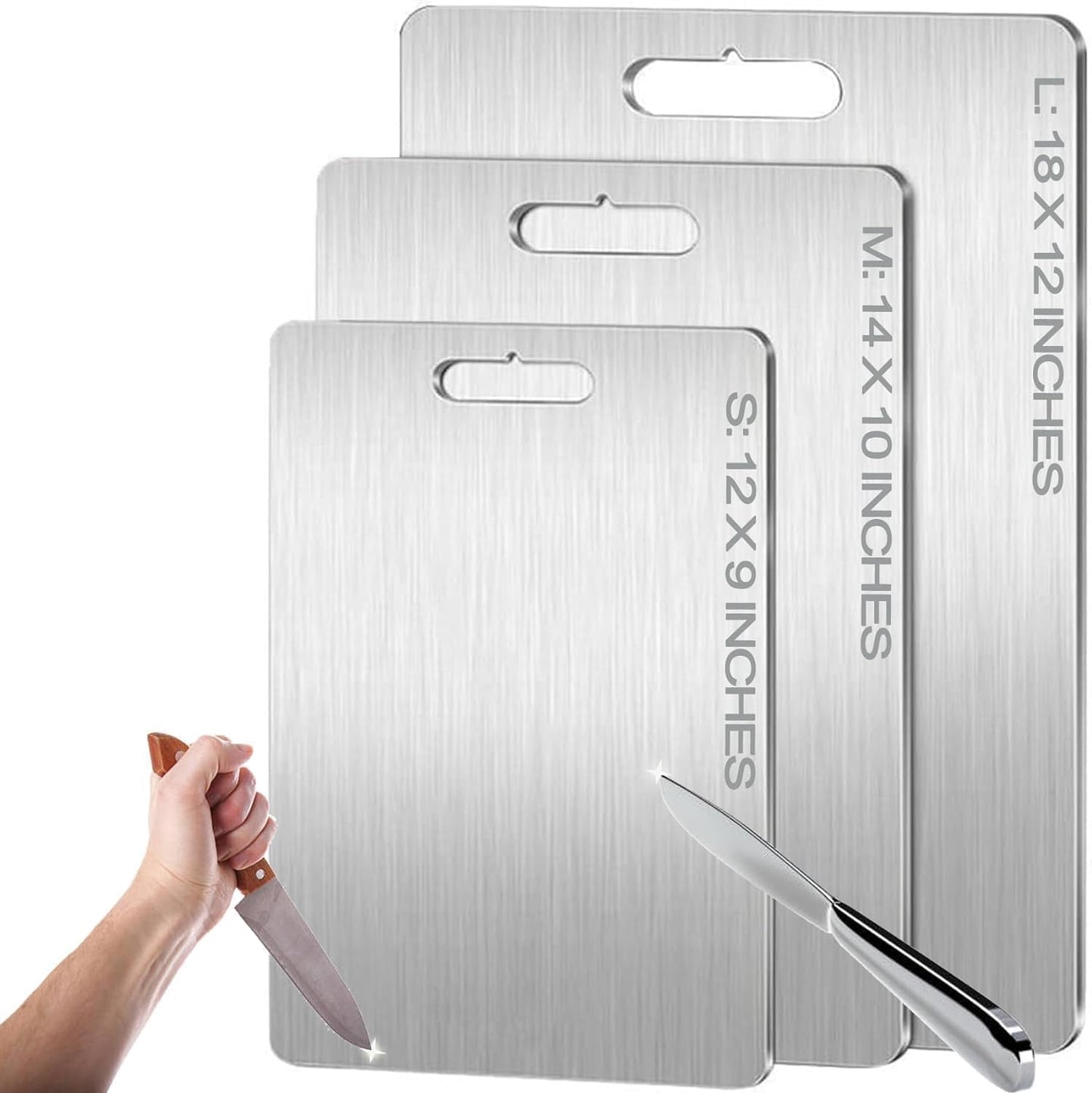Titanium Cutting Board for Kitchen - Durable & Easy to Clean