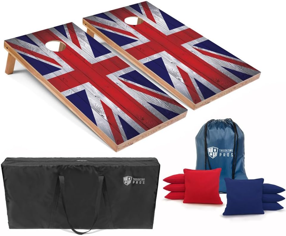 Regulation Cornhole Boards Set with Bean Bags and Carrying Cases