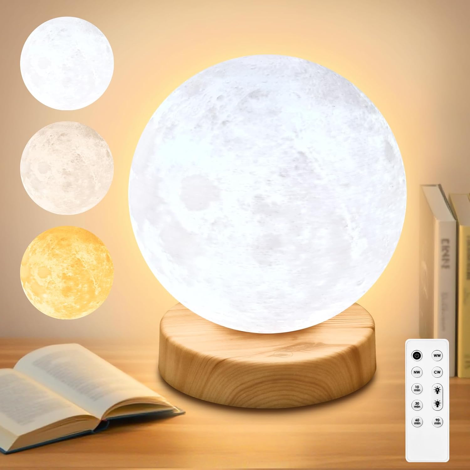 Light Therapy Lamp 10000 Lux with Remote Control for Home Office