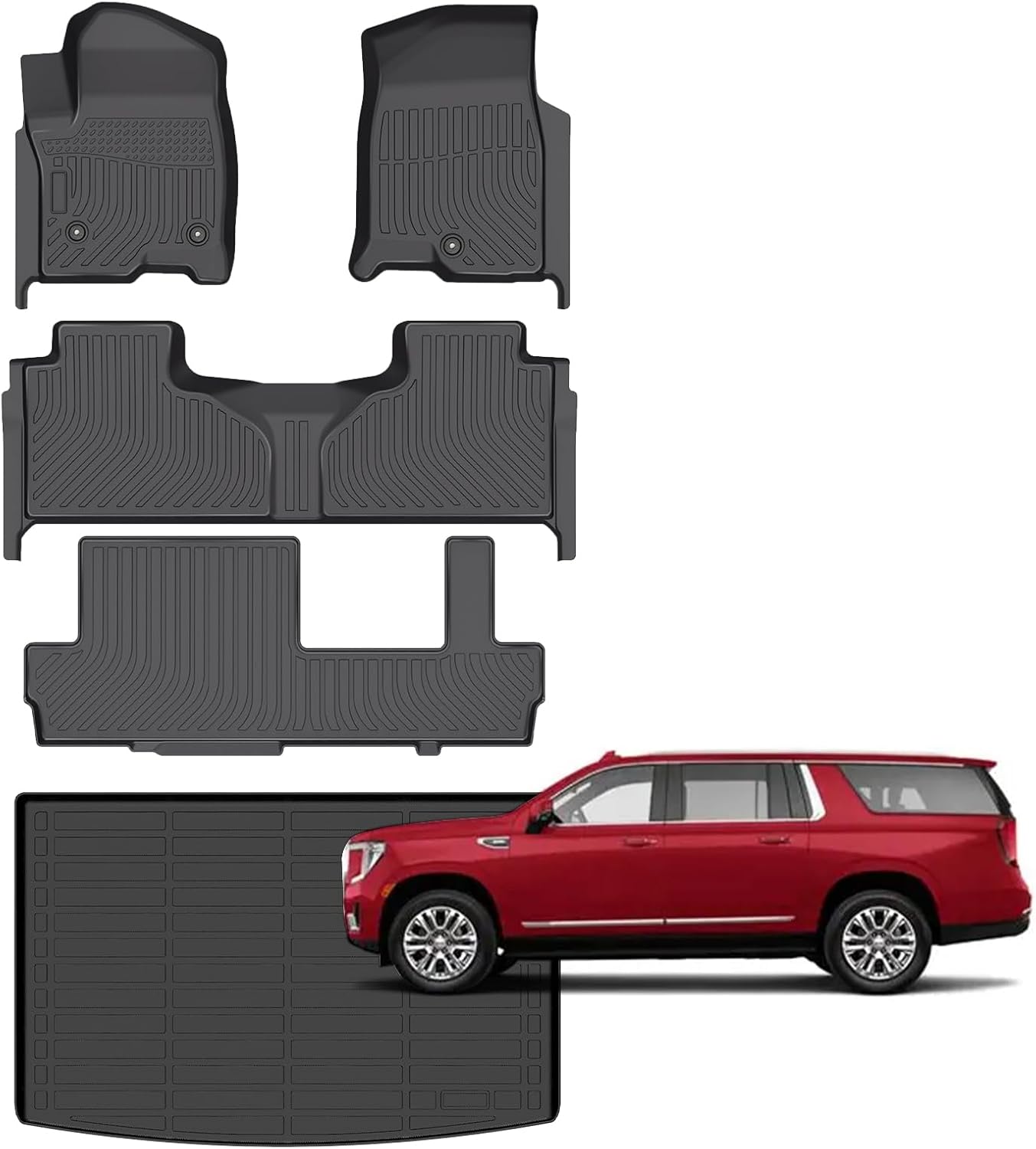 Custom Fit All Weather Floor Mats for Chevy Suburban & Yukon XL