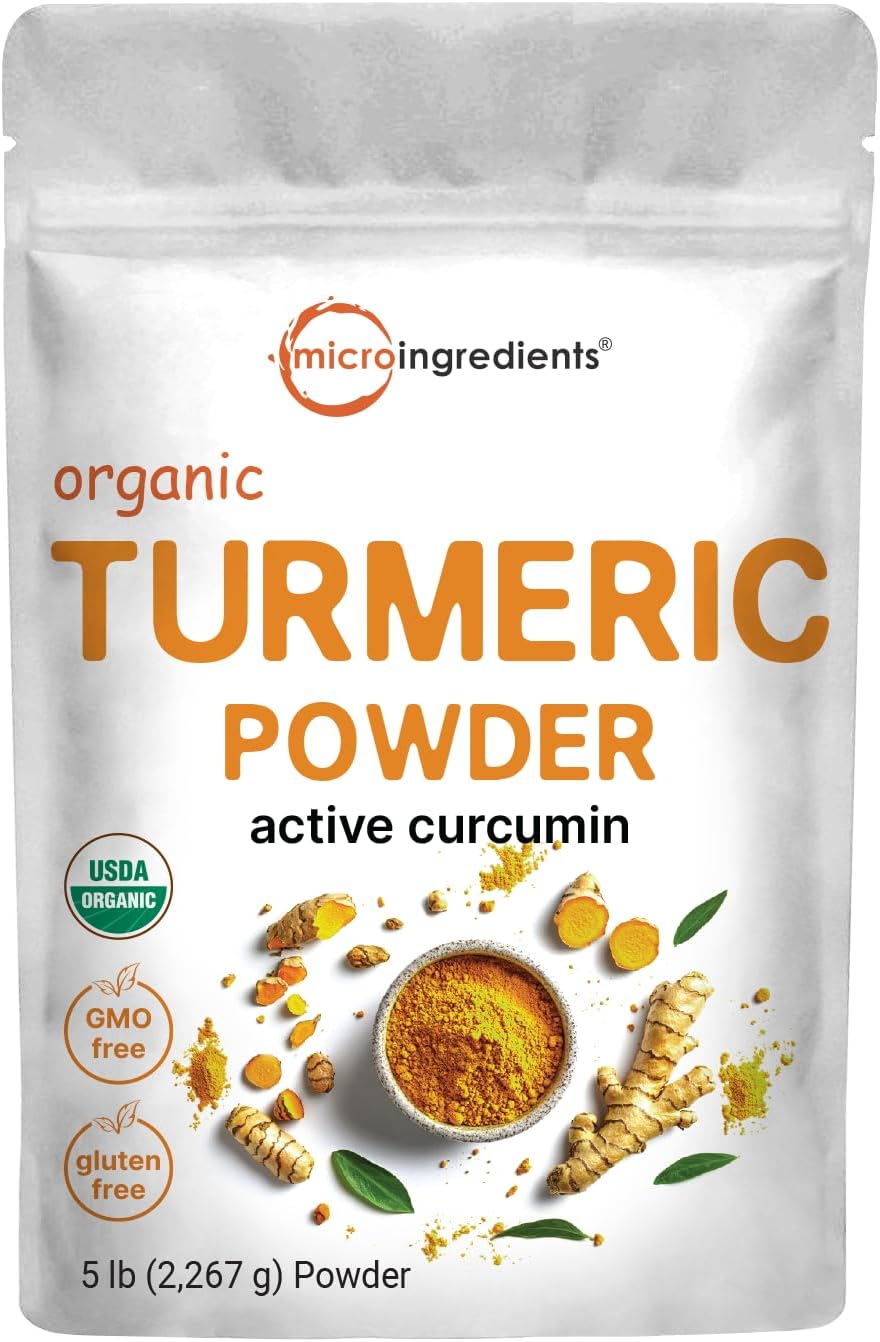 5lb Organic Turmeric Powder | Curcumin Rich