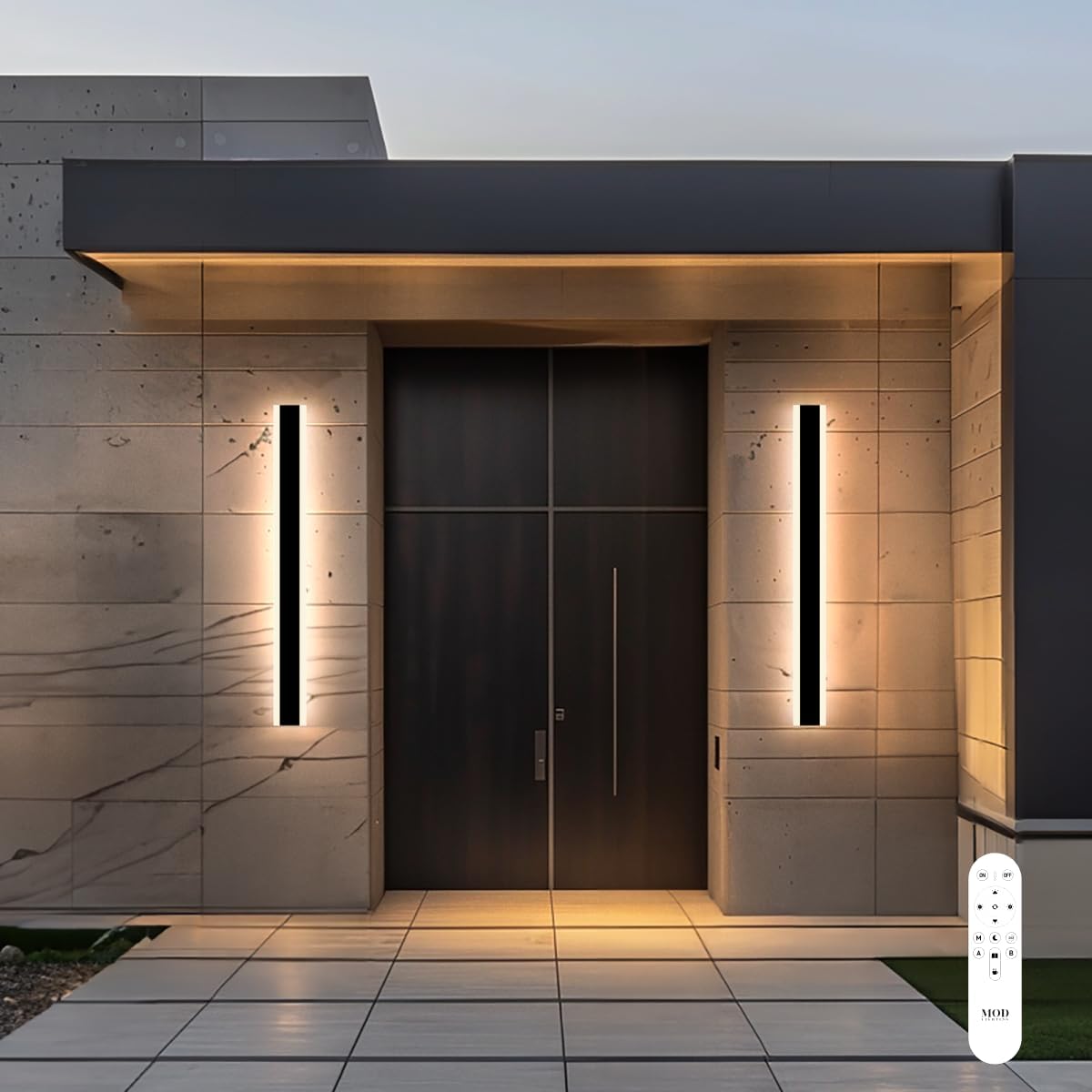 Haylen Waterproof Outdoor Wall Light with Remote Control Features