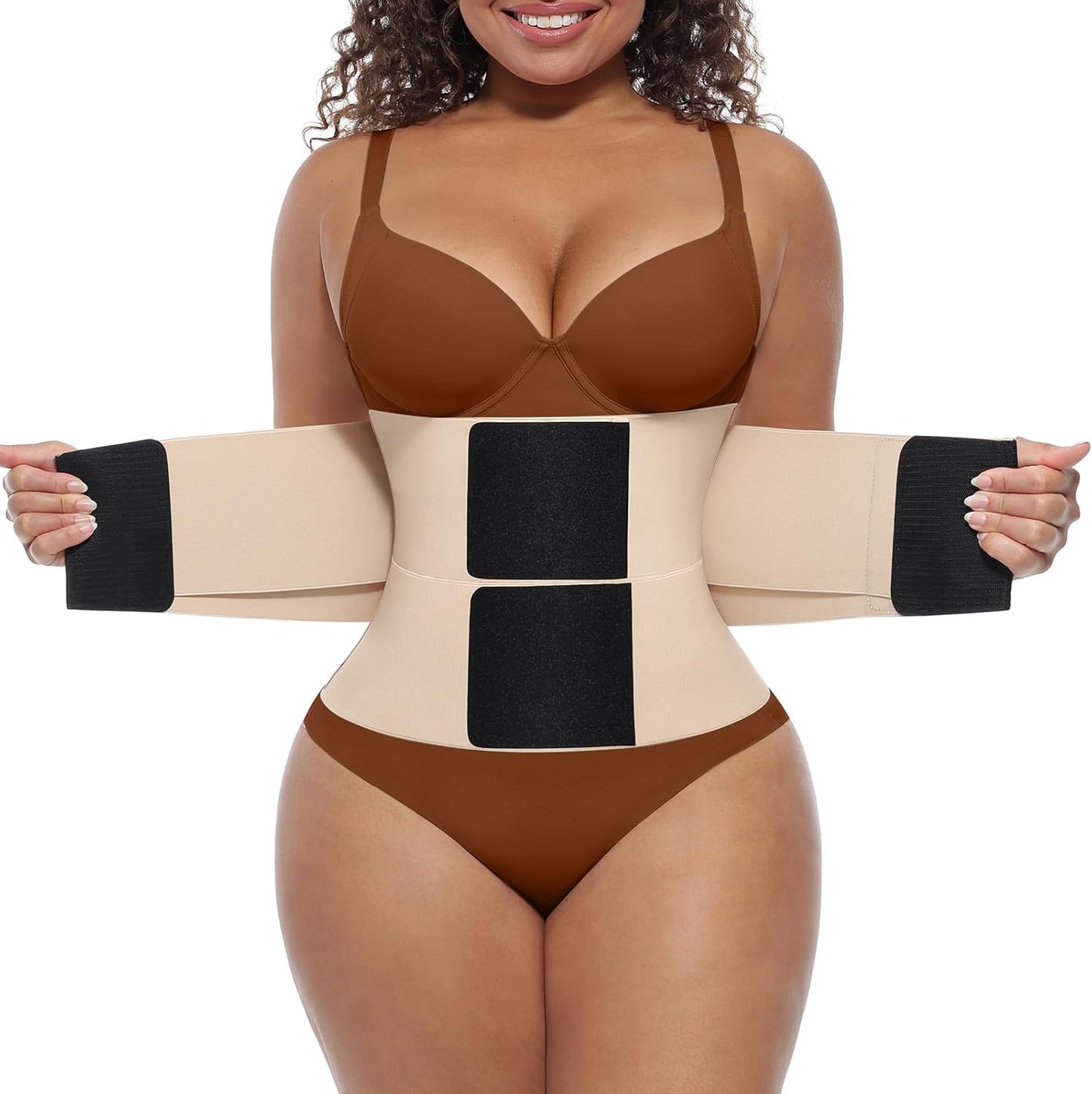FeelinGirl Waist Trainer Long Torso Cincher for Tummy Control