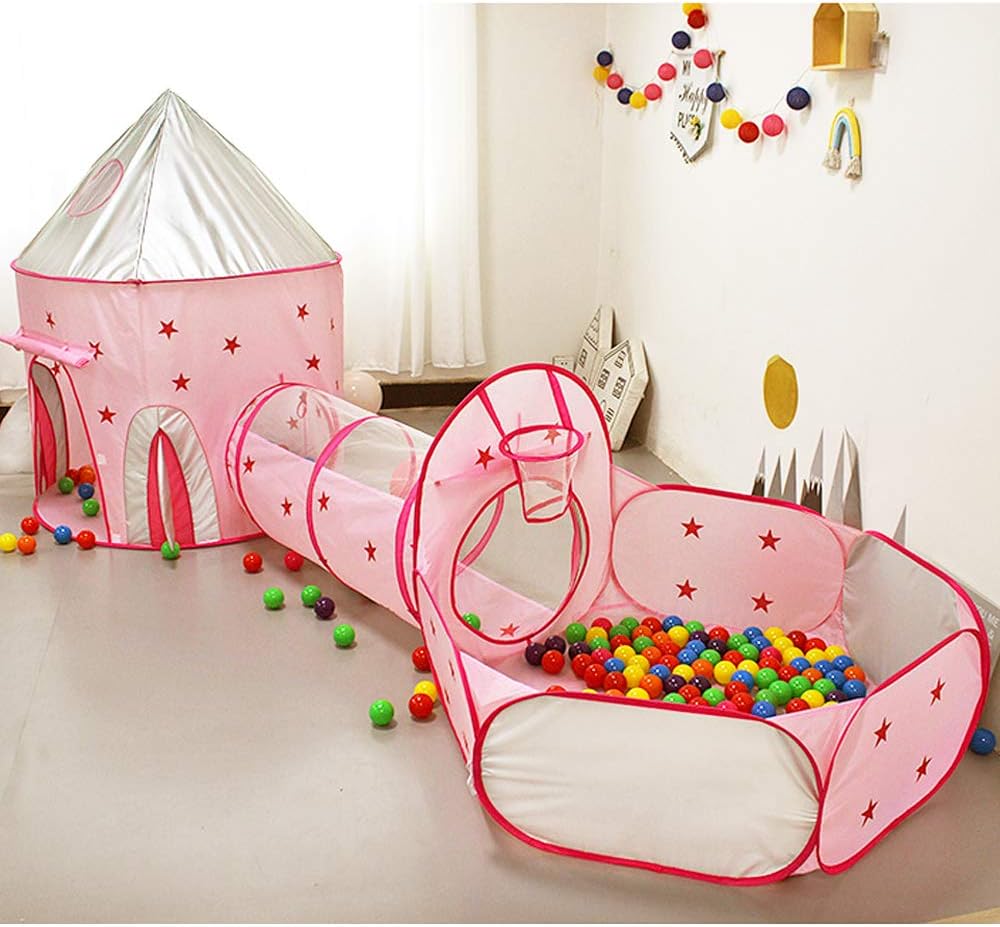 ONMIER 3-in-1 Toddler Play Tent Set