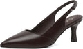 Trendy Closed Toe Slingback Kitten Heels for Women's Fashion