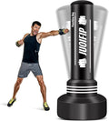 70in Heavy Boxing Bag with Stand for Adults - Freestanding MMA Bag