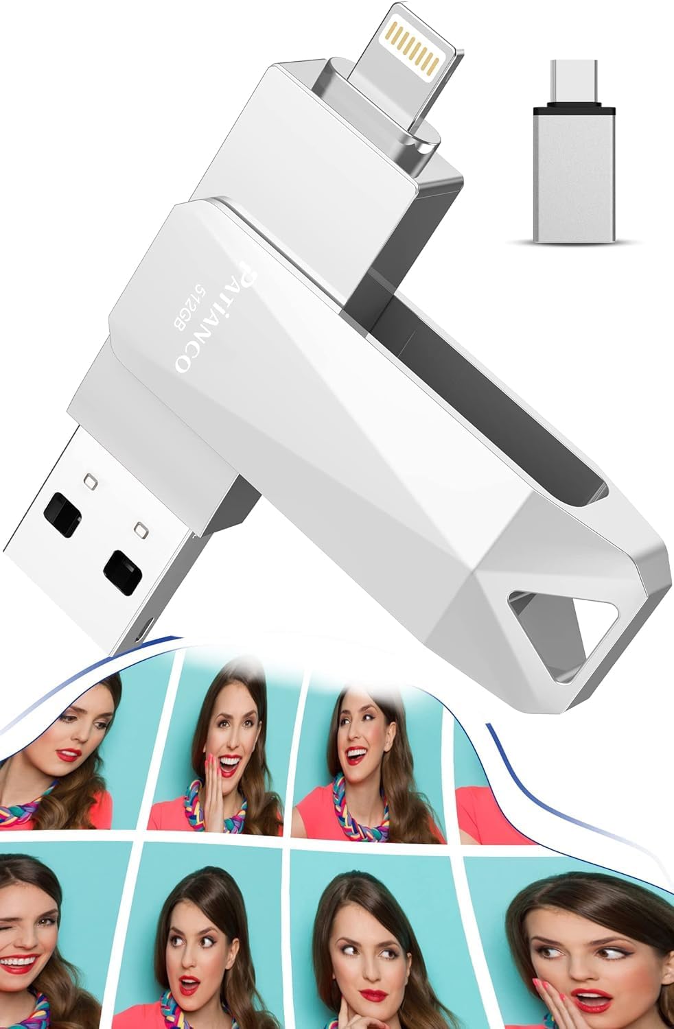 512GB Apple MFi Certified Photo Stick - Patianco